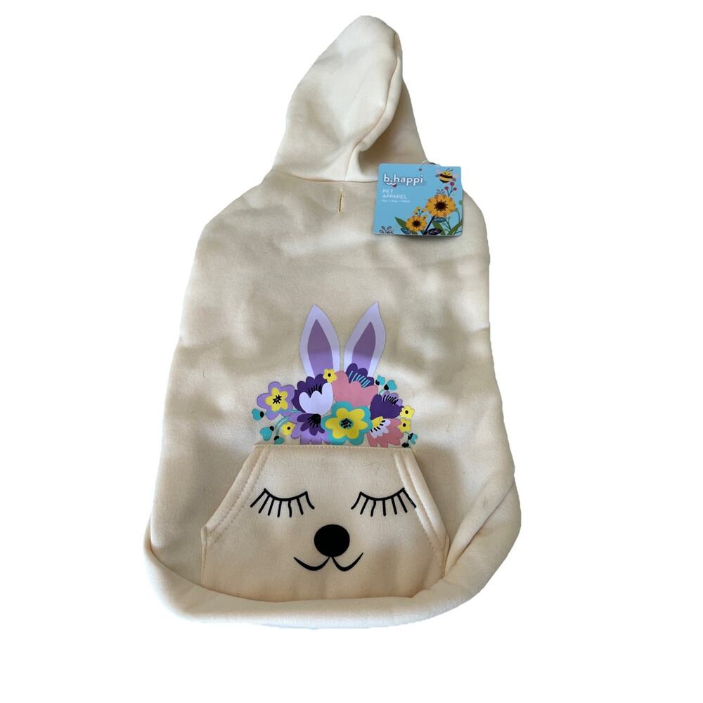 Dog Easter Bunny Outfit Costume Size Medium New Sweatshirt Hoodie